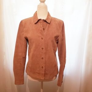Isaac Mizrahi Tan Suede Jacket Size M